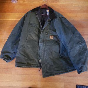 COPY - Carhartt Duck Traditional dark green Artic Quilt Lined Coat
